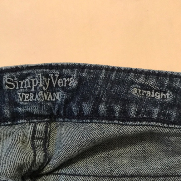 Vera Wang Simply Vera Straight Jeans - Size 4 Reg - Picture 4 of 6